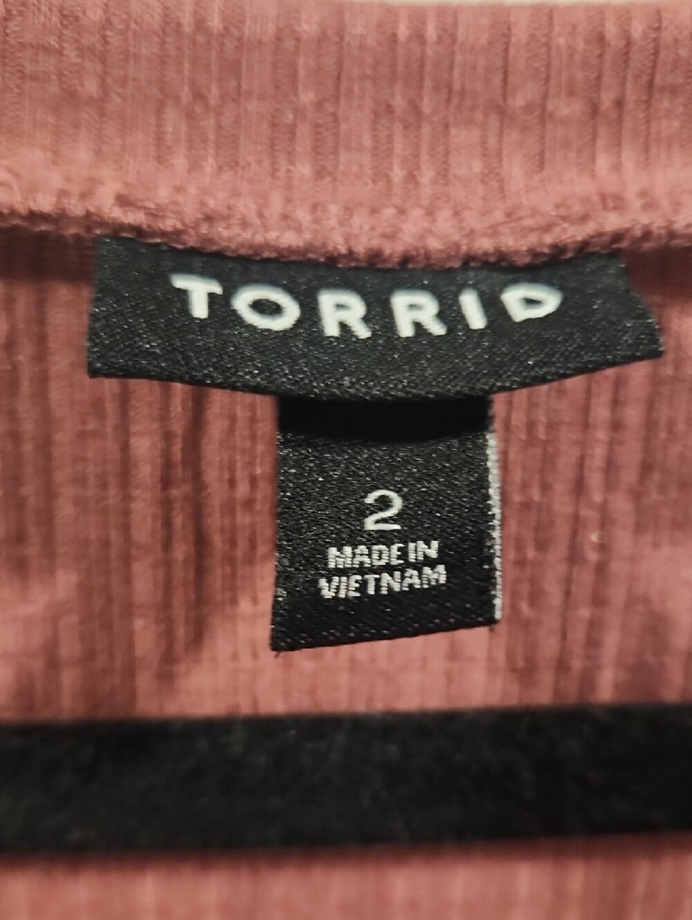 torrid Mauve Ribbed Top - Picture 2 of 6